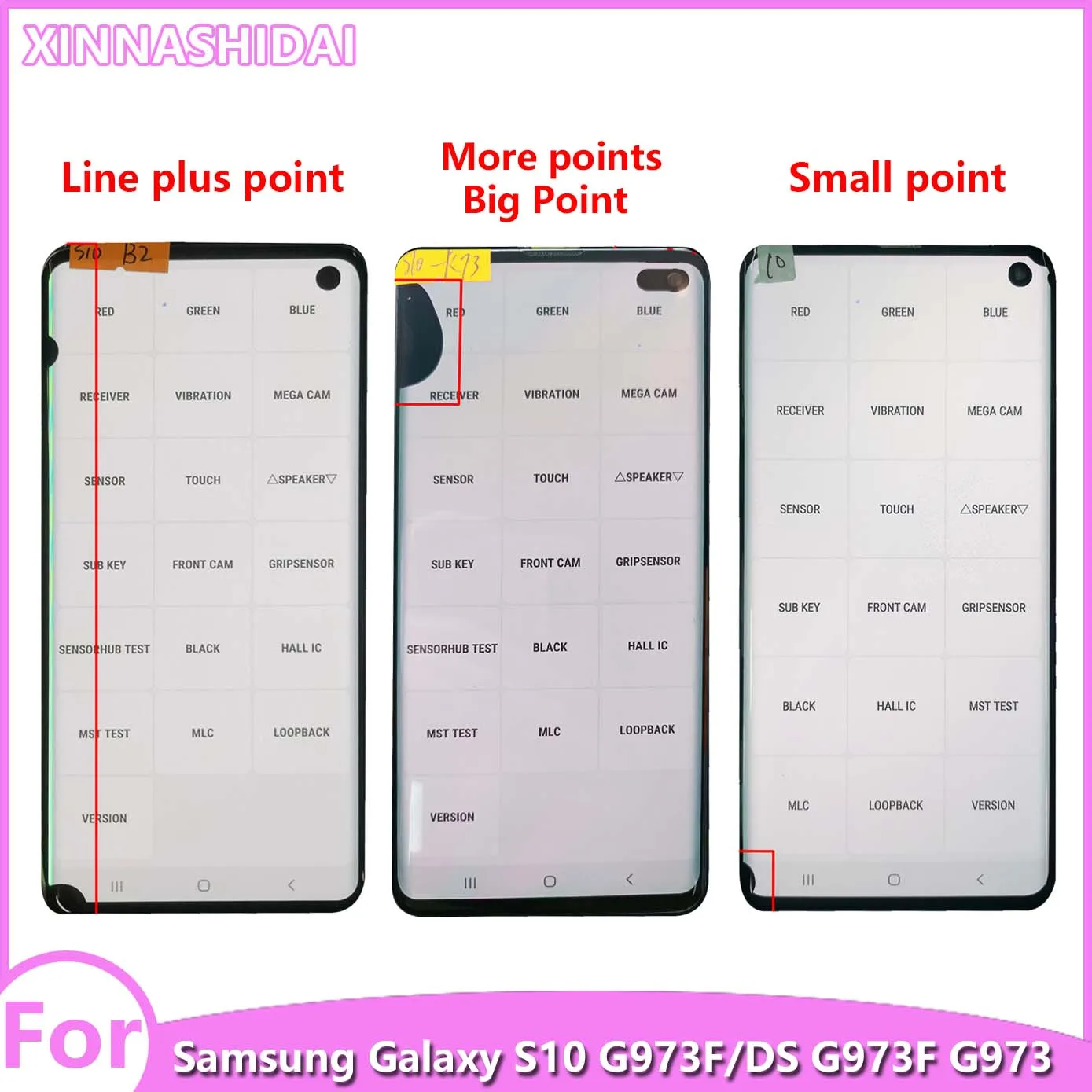 Original Amoled S10 Screen For Samsung Galaxy S10 G973a G973u G973f Lcd