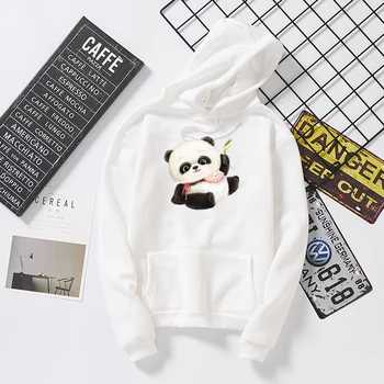 

Panda Baby Graphics Print Hoodies Women Warm Streetwear KPOP Sweatshirt Harajuku Oversized Hoodie Kawaii Feminine Itself