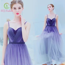 SSYfashion длинное фиолетовое вечернее платье без рукавов с градиентом, вечерние платья для банкета, выпускного, торжественные Платья Vestidos De Fiesta
