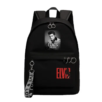 

Korean Backpack Women Mochila ELVIS Presley Back Pack Bookbag Fashion Travel Backpack Kids School Bags for Girls Laptop Bagpack