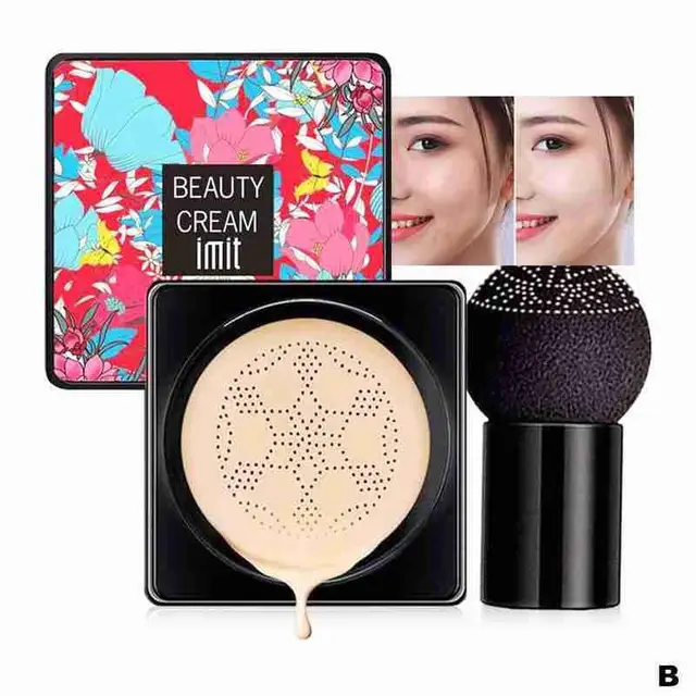 Mushroom Head Air Cushion CC Cream Natural Moisturizing Makeup Oil-control Foundation Cosmetics Cream Concealer BB Whitening natural color