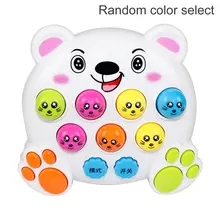 Моль хомяк атака игрушка электронные музыкальные инструменты Свет Дети Раннее развитие ребенка обучающая игра игрушка мини интеллектуальные интерактивные игрушки