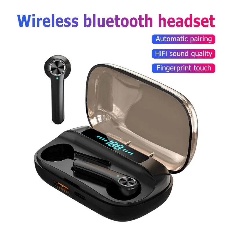Наушники Tws с микрофоном игровые наушники поддержкой Bluetooth без проводов Hi-Fi |