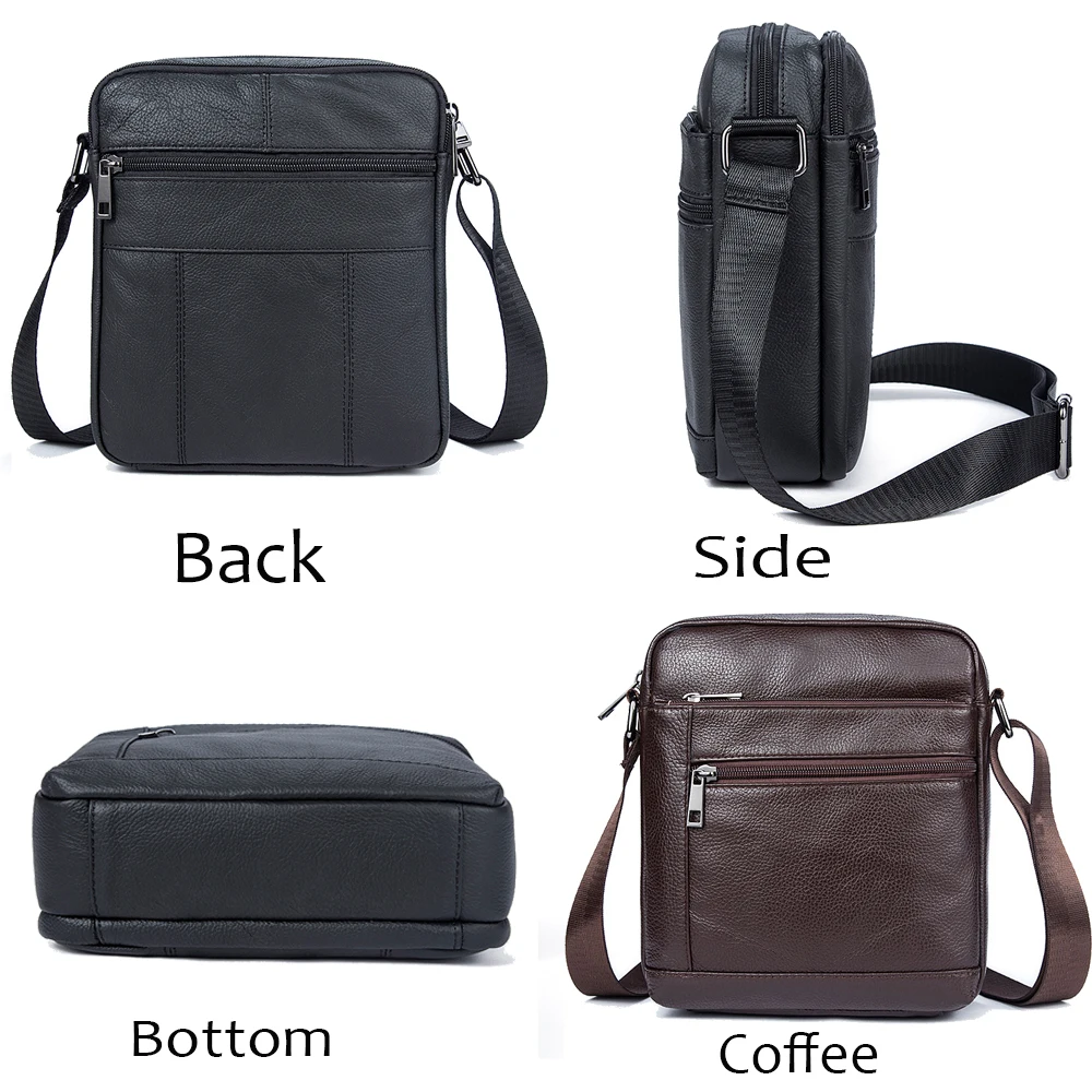  WESTAL Men's Shoulder Bag Men's Genuine Leather Bag Male Small Crossbody Bags for Men Messenger Bag - 32819972223
