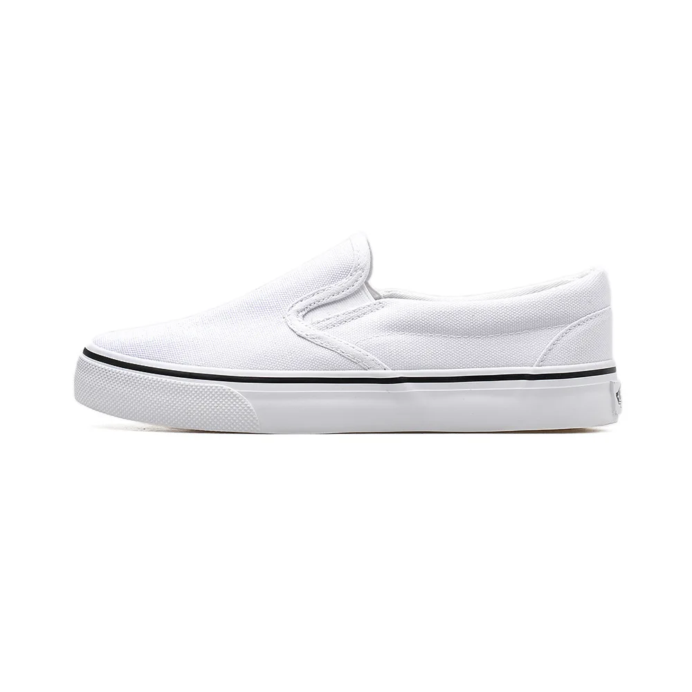 Hand-painted Canvas Shoes White Shoes Loafers Korean Casual Wild Spring Trend Men and Women Couples Student Elastic Shoes