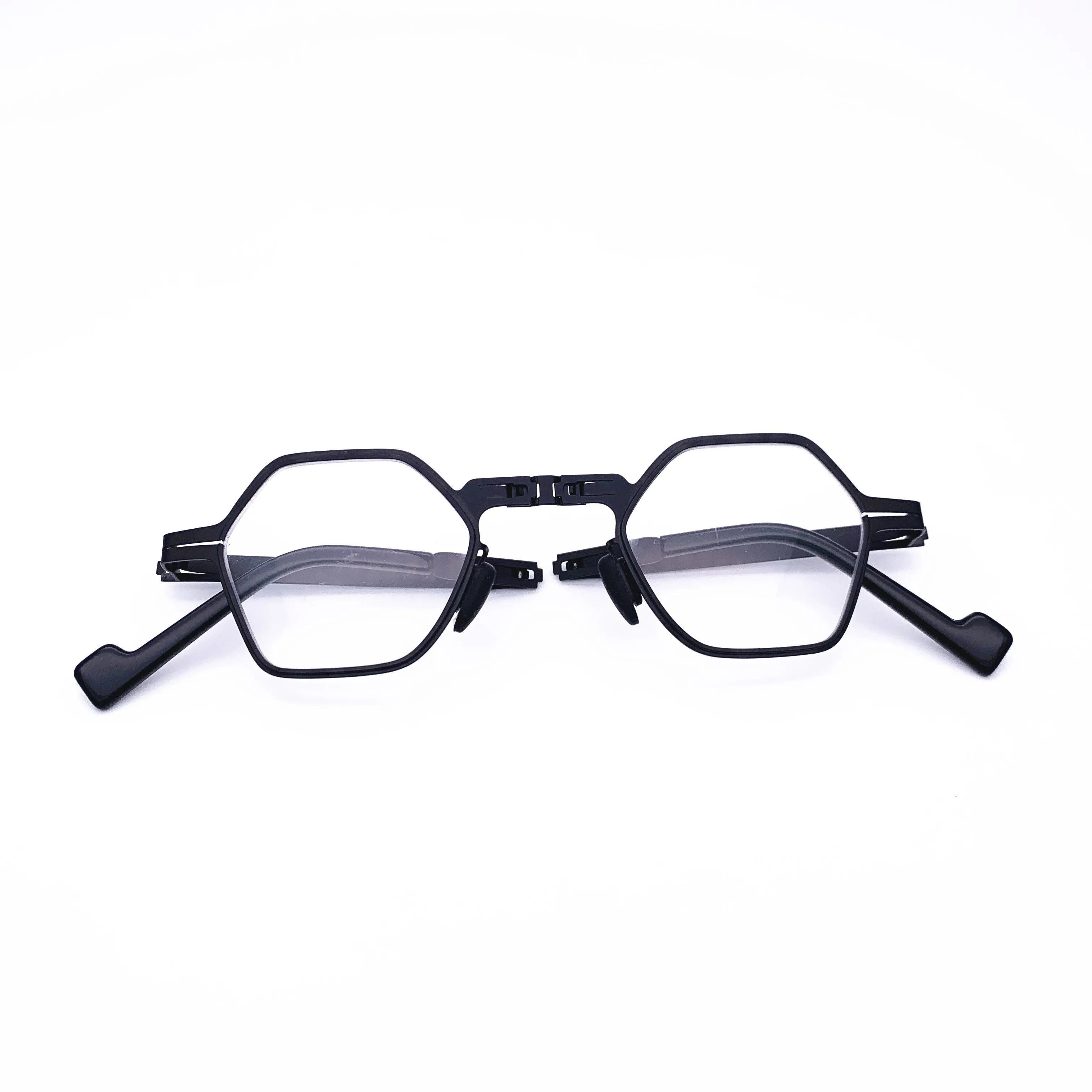 

Belight Optical Fancy Vintage Retro Design Folding Glass Mini Irregular Shape optical frame spectacle frame precription lens