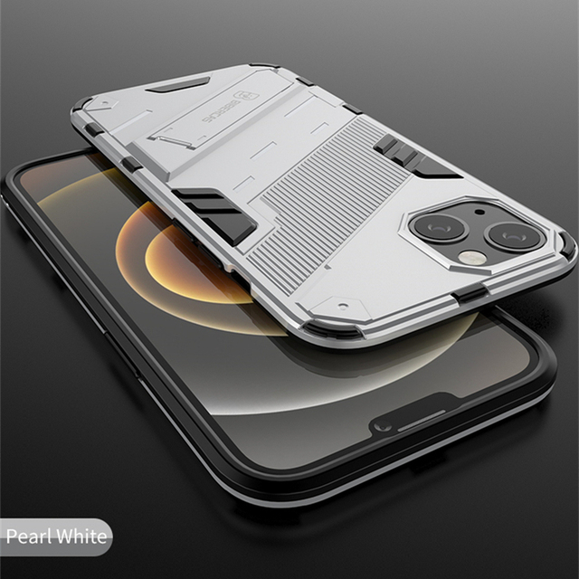 Armor Phone Case For iPhone 13 12 11 Pro Max Mini XR XS Max X 7 8 6S 6 Plus SE 2020 Magnetic Finger Ring Holder Cover