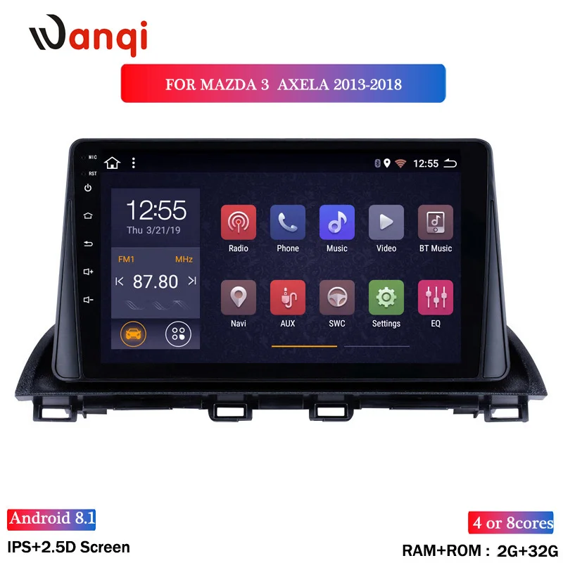 GPS-навигационная система Touchs0creen 2 Гб ОЗУ 32 ПЗУ 9 дюймов Android 8 1 HD для Mazda 3 Axela 2013 -2015