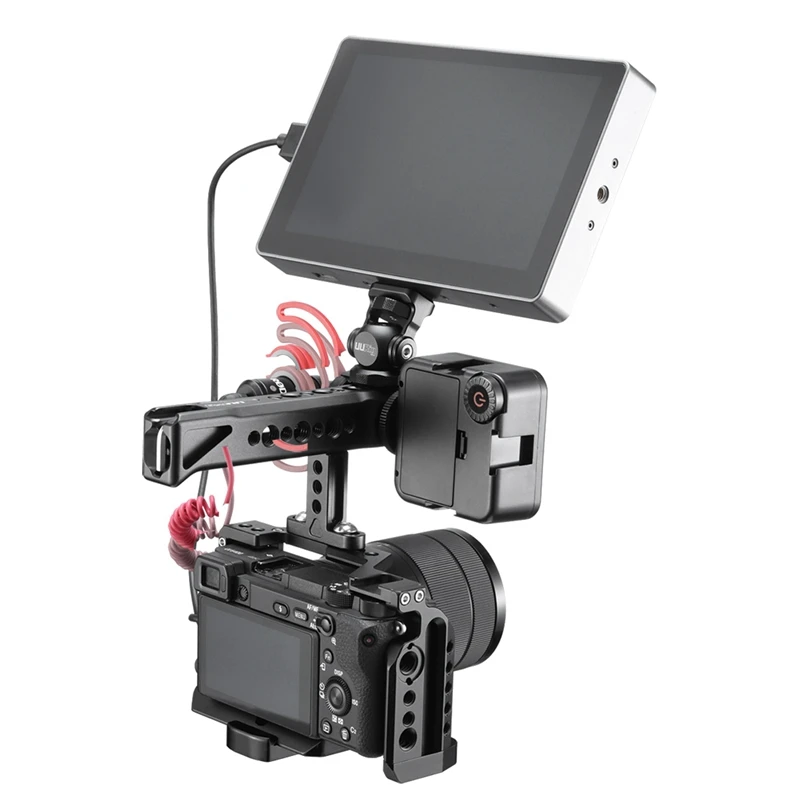 UURig R018 ручка для камеры с 3 отверстиями для холодного башмака Arri 1/4 винтовая установка для Canon Nikon sony DSLR аксессуары