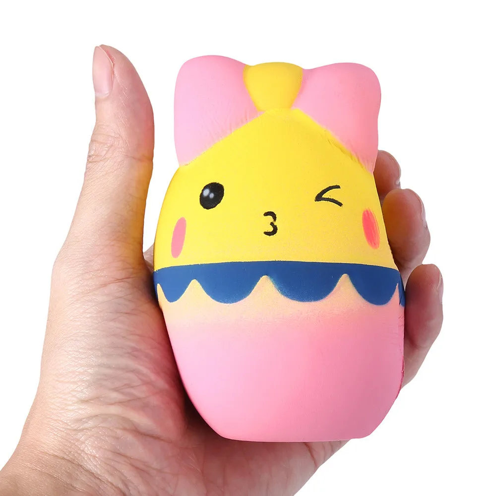 Kawaii мультфильм яйцо мягкое медленно поднимающийся крем Ароматизированная Игрушка снятие стресса игрушки для детей 9,11