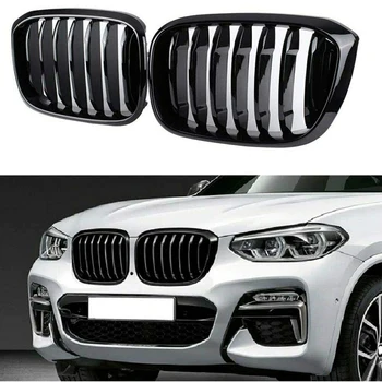 

Performance Style Kidney Grille for BMW X3 G01 X4 G02 2018 2019 2020 Front Hood Grill Insert Replacement(Glossy Black)