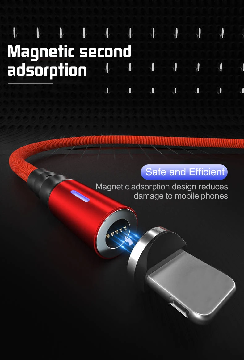 3а магнитное зарядное устройство Micro Usb кабель для iphone Usb type C адаптер быстрой зарядки магнитный провод зарядного устройства для samsung Xiaomi шнур