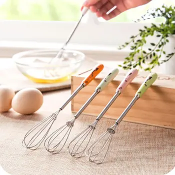 

Practical Cute Cartoon Ceramic Handle Manual Beaten Eggs Whisking Cream Butter Stainless Steel Kitchen Tools Egg Beaters