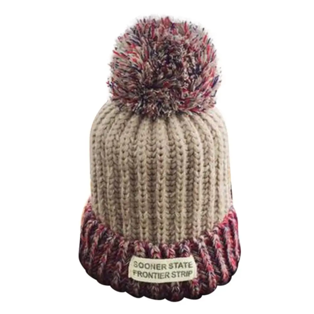 Меховые помпоны для мужчин и женщин, женские вязаные шапки Croceht, осенне-зимние уличные теплые шапки skullies с меховым помпоном, женские шапки Holey Beanie, шапки