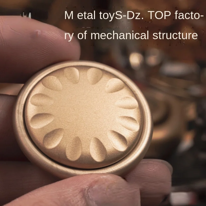 

New TOP-C Pop Coin EDC Brass Fingertip Decompression Metal Toy Push Coin Transfer Coin Ppb Trendy