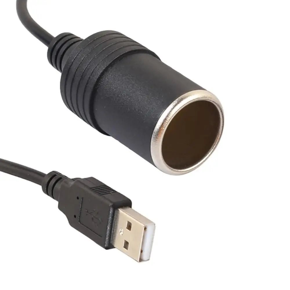 1 шт., 5 В, 2 А, USB, 12 В, 8 Вт, гнездо для прикуривателя, USB штекер, для женщин, адаптер для прикуривателя, конвертер