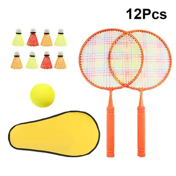 

1 Set of Kids Badminton Rackets Kids Badminton Training Tool Parent-Child Interactive Rackets Watermelon Red