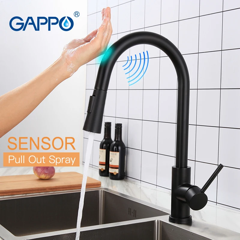  GAPPO Stainless Steel Touch Control Kitchen Faucets Smart Sensor Kitchen Mixer Touch Faucet for Kit - 33043966256
