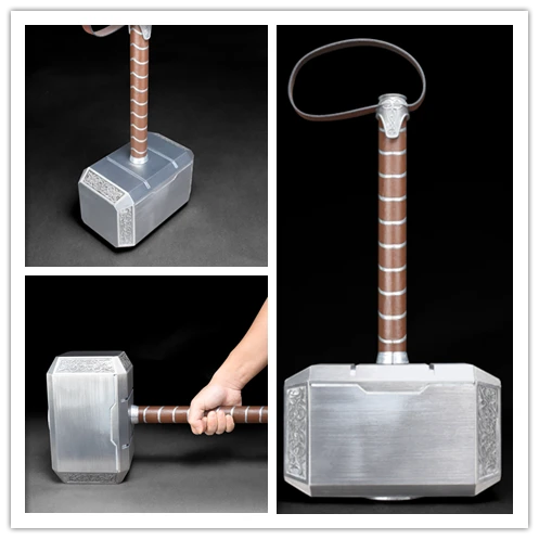 Is Adviseur Plantkunde full Metal] Cattoys The Avengers Thor Hammer 1:1 Replica Prop Mjolnir -  Action Figures - AliExpress