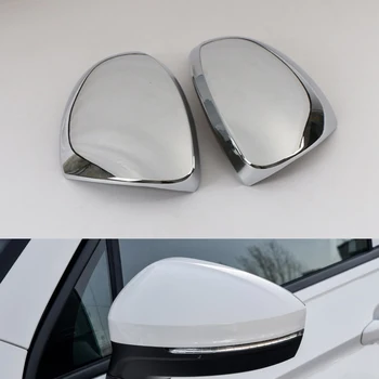 

Rearview Mirror Rain Eyebrow Sunny Visor Cover For Volkswagen Tiguan MK2 2017 2018 2019 2020 Accssories Carbon Look Styling