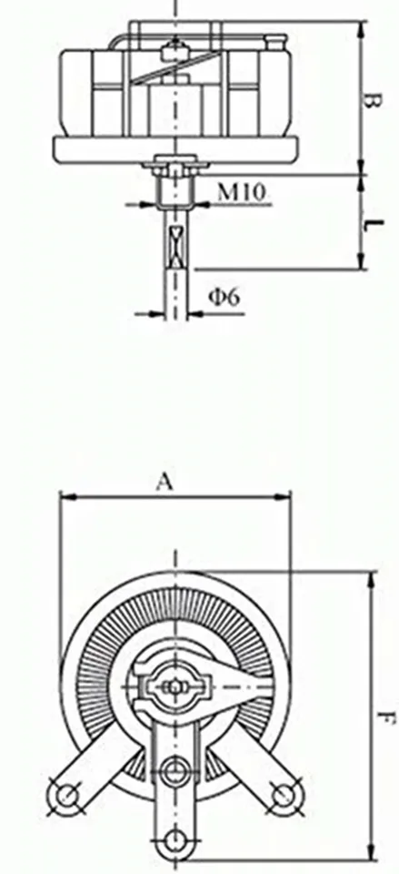 Potenziometro A Filo 25W 50 Ohm Reostato Resistenza Variabile
