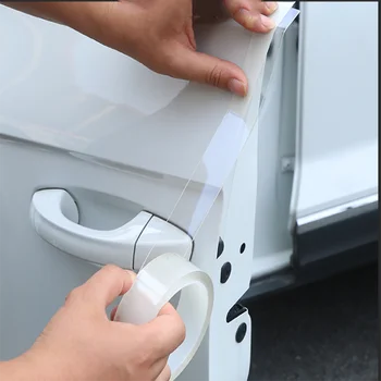 

For Peugeot 208 2012 - 2020 Adhesive Transparent Car Accessories Door Edge Nano Sticker Anti-Collision Protection Style