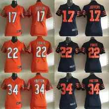 Сшитые Женские Chicago s ladies 13 Kevin White 17 Alshon Jeffery 89 Mike Ditka 34 Walter Payton 22 Matt Forte Jersey