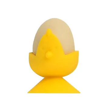 

1Pc Silicone Cartoon Egg Serving Cup Heat Resistant Holder for Hard Soft Boiled Eggs Holding Container Egg Tools Kitchen Gadgets