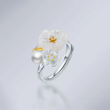 

Women's Ring Accessories Peach Flower Rings Women's Jewelry Wedding Ring Free Shipping No Minimum Order