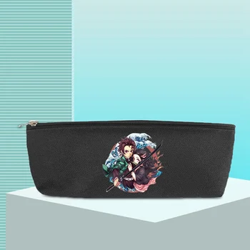 

Anime Demon Slayer: Kimetsu No Yaiba Synthetic Leather Pencil Pouch Kamado Tanjirou Cartoon Character Cosmetic Bag Pencil Case