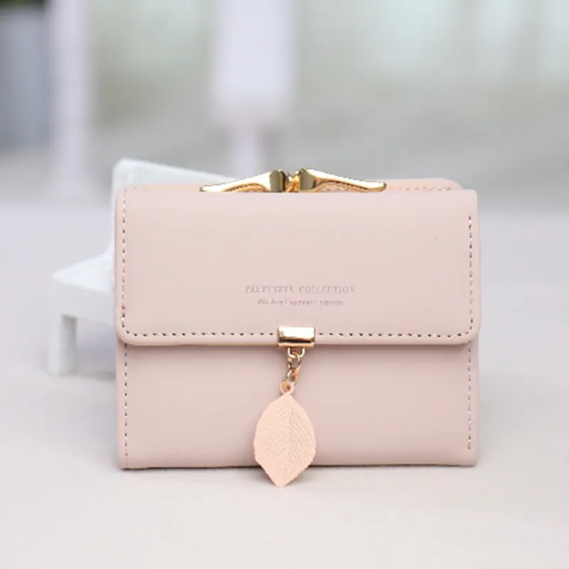 Woman's Wallet 2019 Small Fresh Leaves Pendant Student Coins Zero Hand Bag | Багаж и сумки