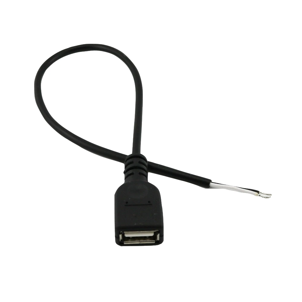 10x USB 2.0 A Female Jack to 2 Pin wire Charge Connector Adapter Cable Cord DIY 30cm/1ft | Электроника
