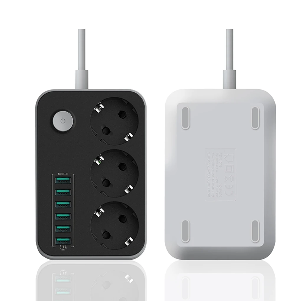 LDNIO USB Power Strip 6 USB Port 5V 3.1A Charger Adapter Power Socket Outlets Extension Socket