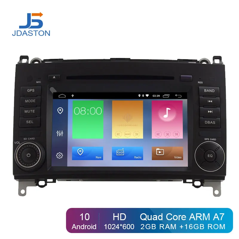 JDASTON Android 10 0 Автомобильный мультимедийный плеер для Mercedes Benz Sprinter B200 B class W245 B170 Viano
