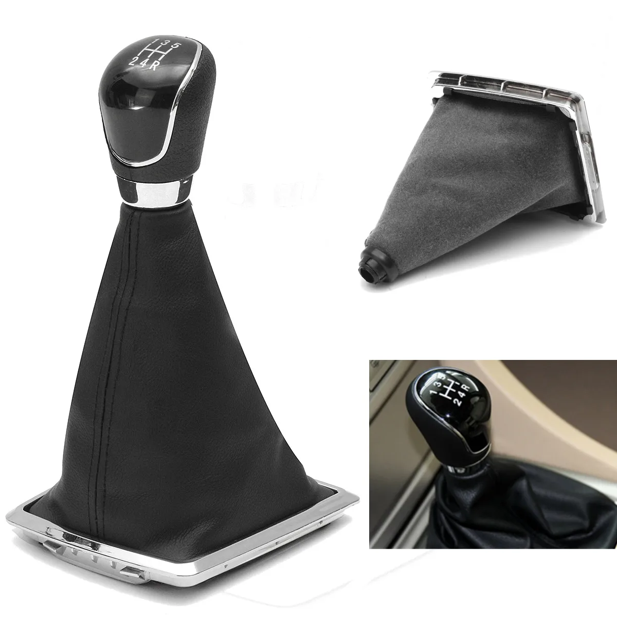 5 скоростей, ручка переключения передач, рычаг Gaitor Gaiter Boot Cover для Ford One, черная ручка переключения передач с крышкой Gaiter