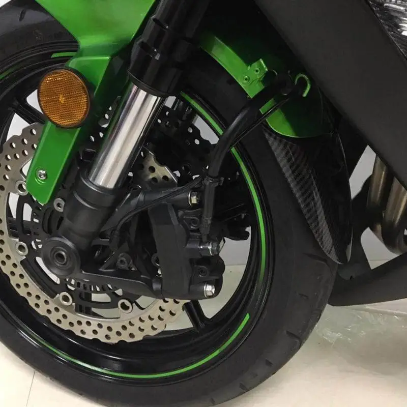 

Front Fender Rear Extender Carbon Fiber Look Prolonged Durable Excellent ABS Plastics for Kawasaki Versys 1000 650 12-17