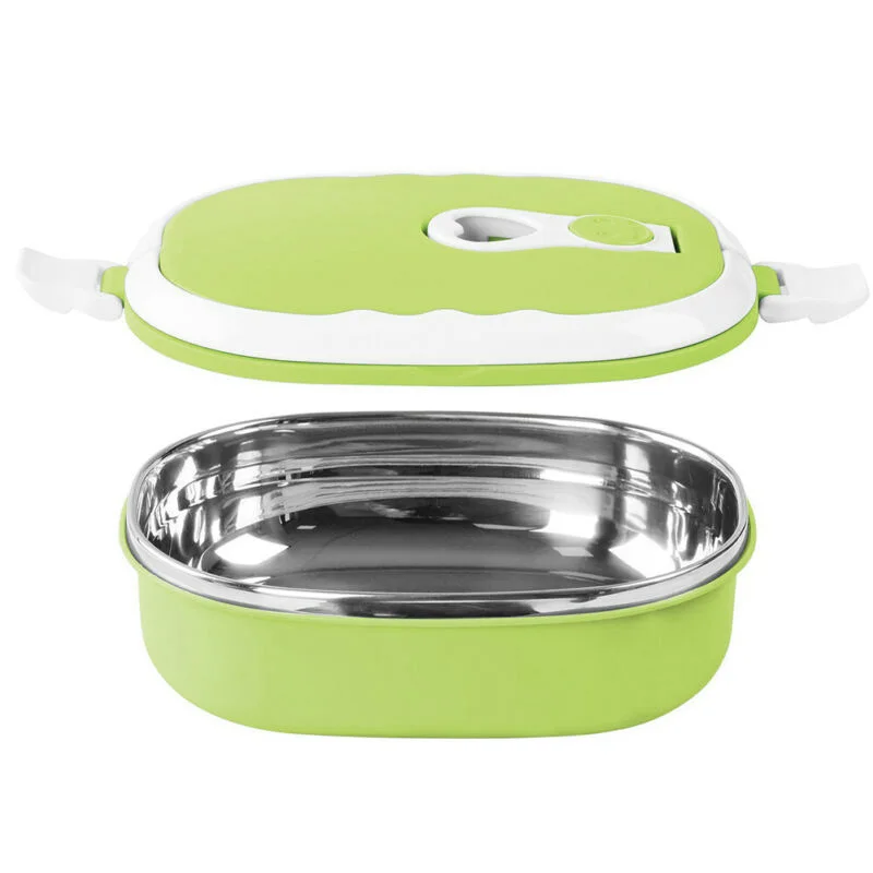 

1pc Rectangle Portable Food Warmer School Students Lunch Box Case Thermal Insulated Container