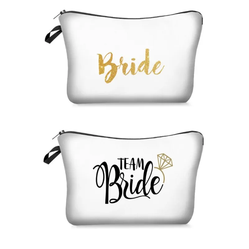 

1pcs team bride makeup gift bag bridesmaid wedding decoration hen party party bride shower party decoration bachelorette party-C