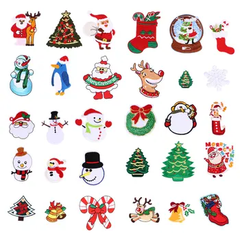 

29Pcs Adorable Delicate Embroidered Patches Christmas Applique Embroidery Patch