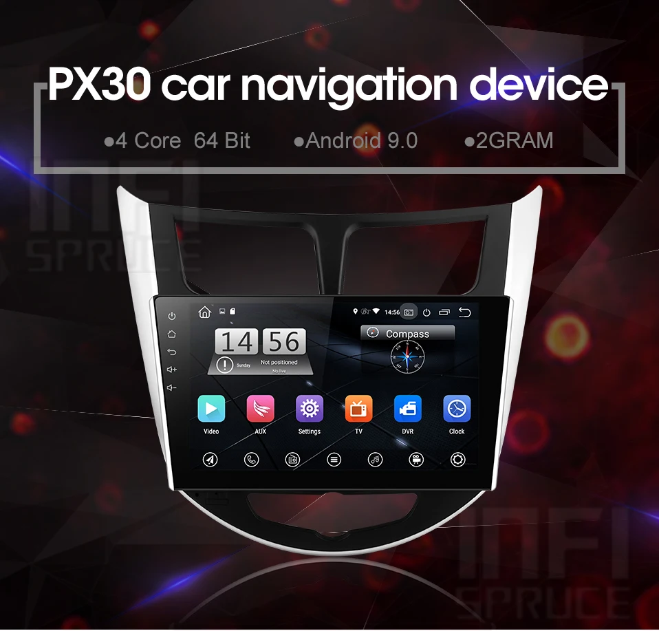 Sale For Hyundai Solaris accent Verna i25 car dvd IPS  Android with gps navigation radio video car stereo multimedia player 2