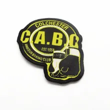 Изготовленная на заказ тканая нашивка с мерровым краем для CABC