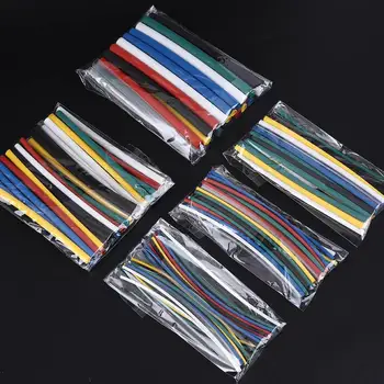 

Colour 140pcs Cable Duct Insulated Sleeve Tubes Durable Insulation Industrial Temperature Spare Parts Tools Shrink Wrap