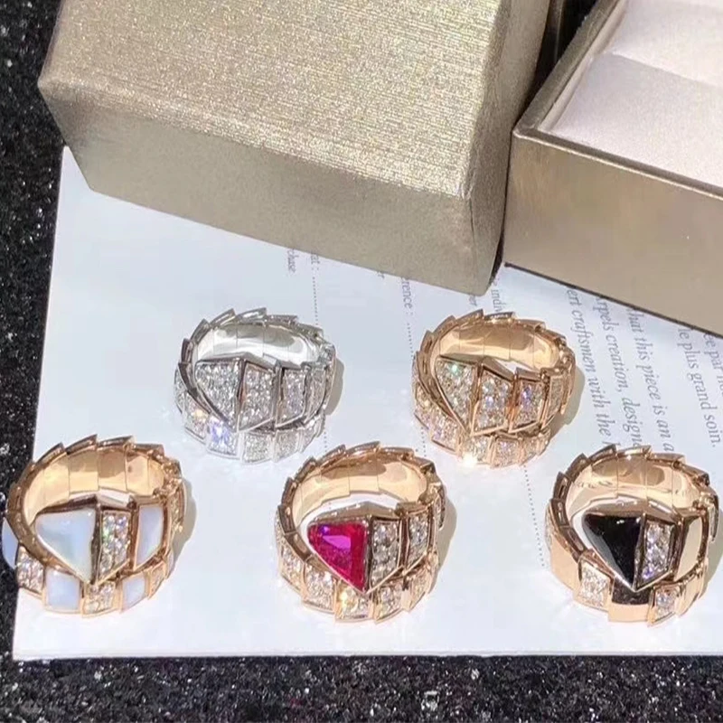 

Original jewelry opening adjustable ring punk Bulgarian snake ring men and women exaggerated ring fashion jewelry