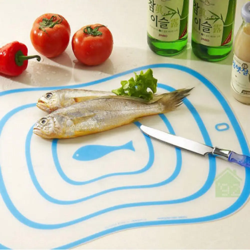 

15*20CM 1PC Flexible Kitchen Plastic Chopping Block Cutting Board Breadboard Non-slip Frosted Antibacteria Cutting Block
