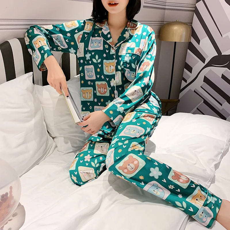 2020-Summer-Women-Pajamas-Sets-With-Pants-Silk-Homewear-Satin-Flower-Print-Pijama-Long-Sleeve-Nightwear.jpg_