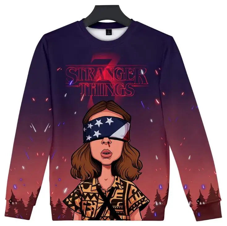 

2019 Horror TV series Stranger Things Season 3 NEW 3D print Round neck sweatshirt Men/Women Casual Harajuku O-neck Clothes