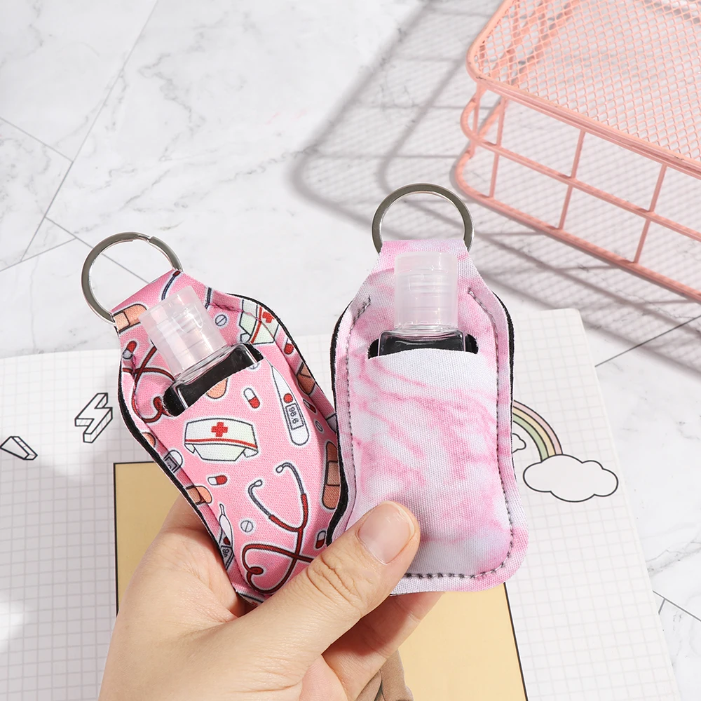 30ml Refillable Hand Sanitizer Bottle with Portable Keychain Holder – Compact Travel Co... - SKU CBGS1136 - UGI Packaging