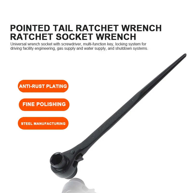 Vehemo 19-22mm Auto Ratchet Podger Kit Car Ratchet Podger Double-End Ratchet Podger for Open-Ring Spanner Tool Combination
