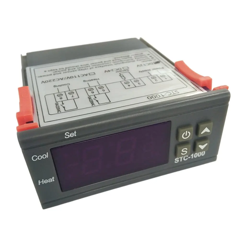 

STC-1000 LED Digital Temperature Controller 12V/24V 110-220v Thermo regulator thermostat With Heater And Cooler for Aquarium