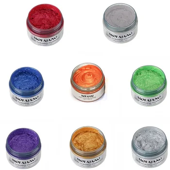

QY Hair Wax 8 Different Colors Hair Dye A One-time Styling Paste Hair Dye Product For Men And Women Of Any Hair Type
